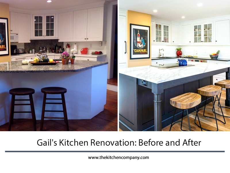 kitchen renovation before and after